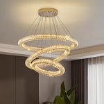 Modern Round Ring Crystal Chandelier