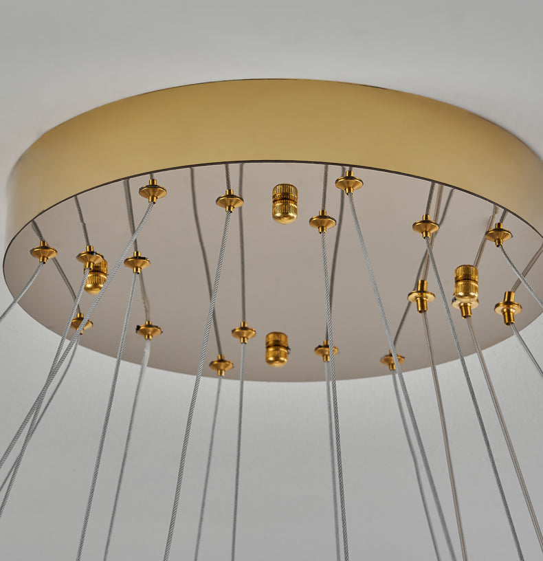 Modern Round Ring Crystal Chandelier