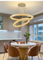 Modern Round Ring Crystal Chandelier