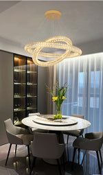 Modern Round Ring Crystal Chandelier