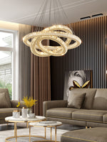 Modern Round Ring Crystal Chandelier