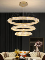 Modern Round Ring Crystal Chandelier