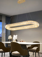 Modern Round Ring Crystal Chandelier