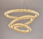 Modern Round Ring Crystal Chandelier