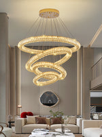 Modern Round Ring Crystal Chandelier