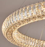 Modern Round Ring Crystal Chandelier