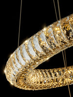 Modern Round Ring Crystal Chandelier