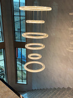 Modern Round Ring Crystal Chandelier