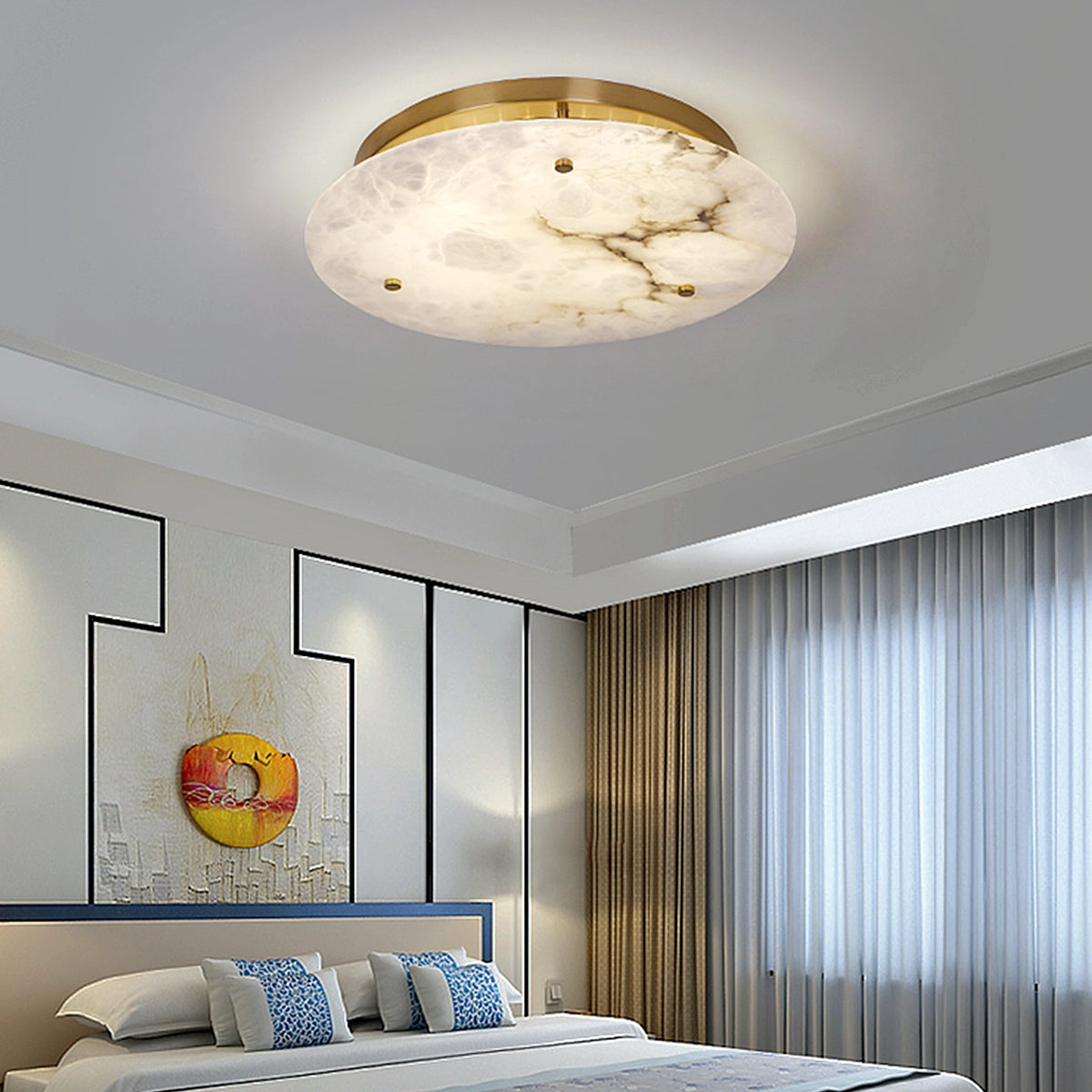 Sangrid Alabaster Ceiling Light