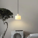 Simple Alabaster Cyls Pendant Lamp