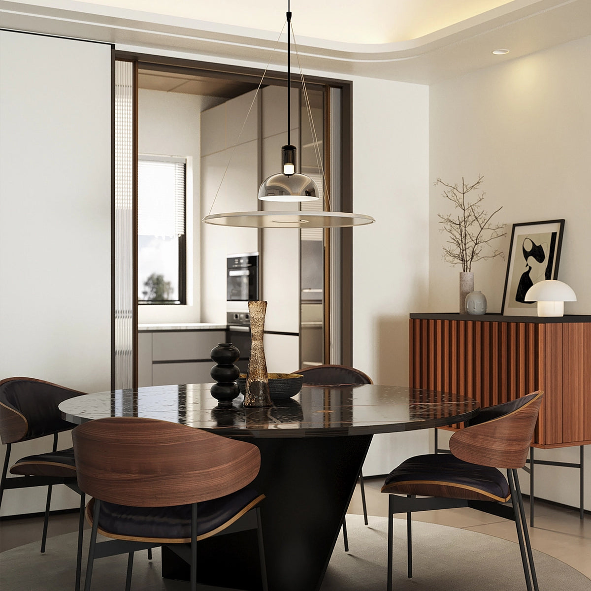 Simple Frisbi Pendant Lamp