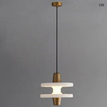 Simple LED Natural Marble Pendant Lamp