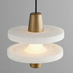 Simple LED Natural Marble Pendant Lamp
