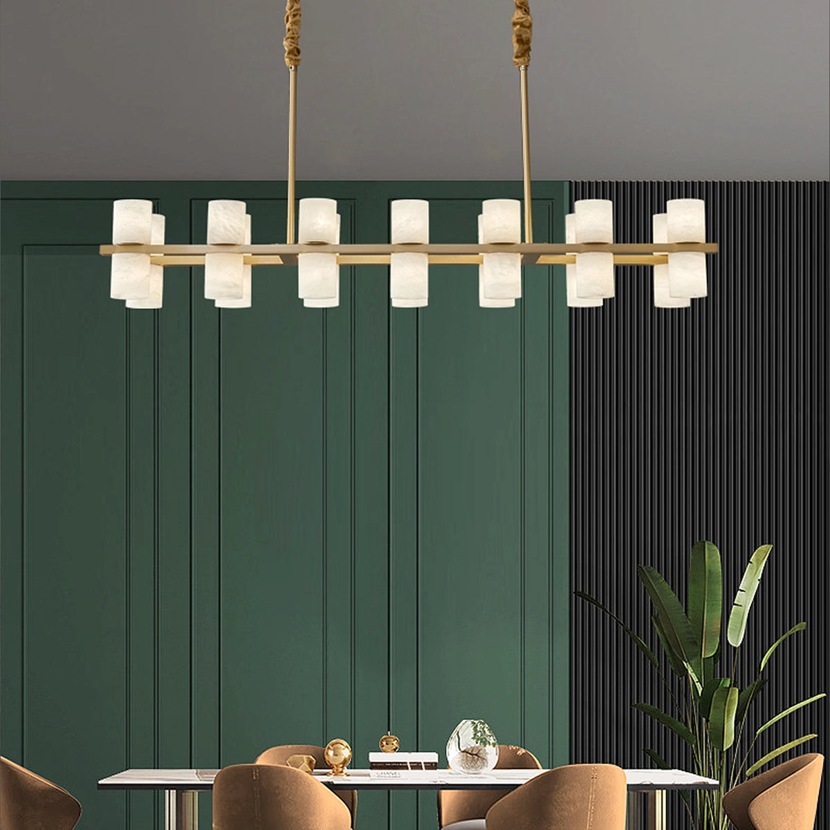 Simple Tabitha Alabaster Chandelier