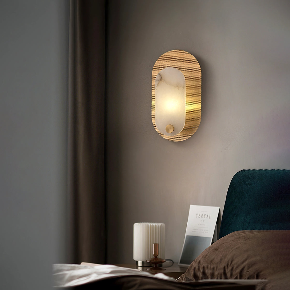 Simplicity Harlan Alabaster Wall Lamp