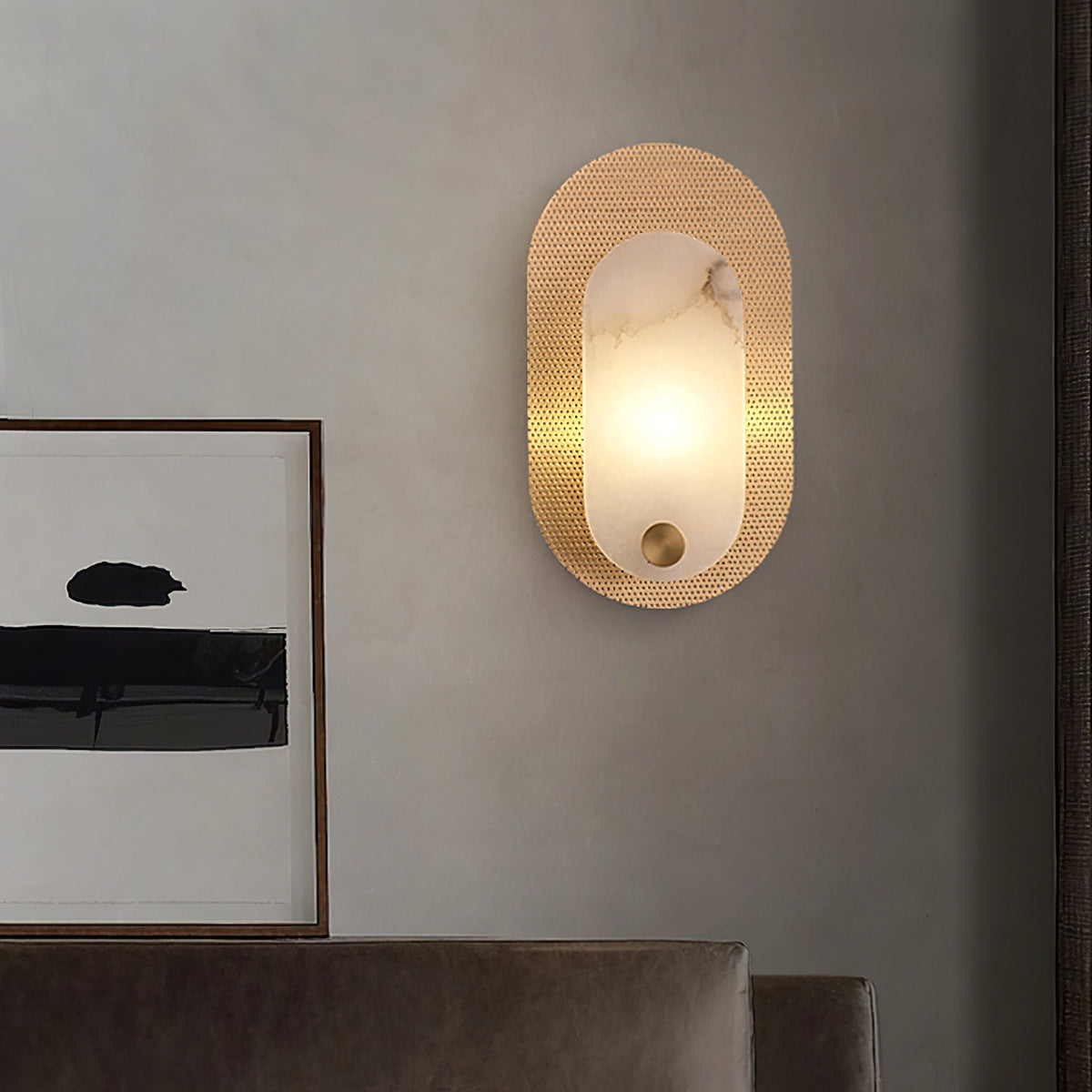 Simplicity Harlan Alabaster Wall Lamp