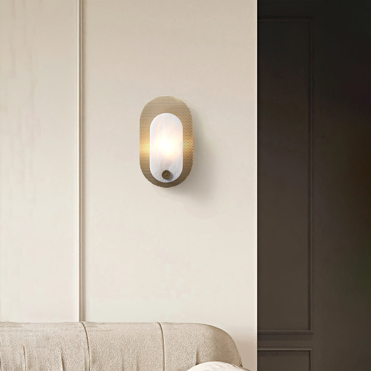 Simplicity Harlan Alabaster Wall Lamp