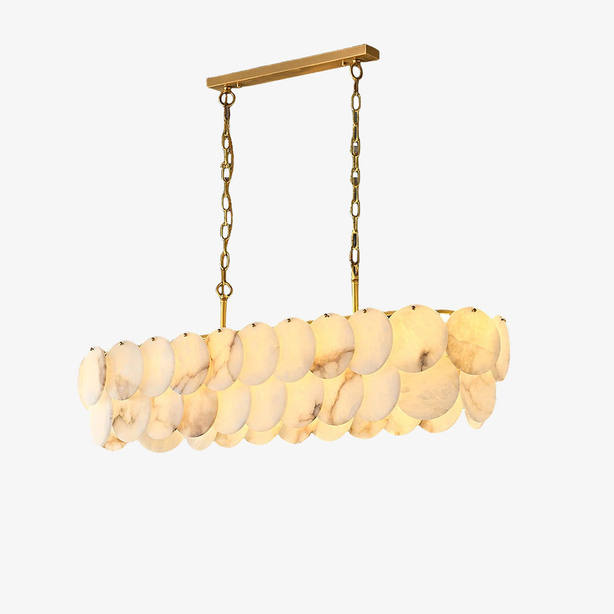 Simplicity Multi-Layer Alabaster Chandelier