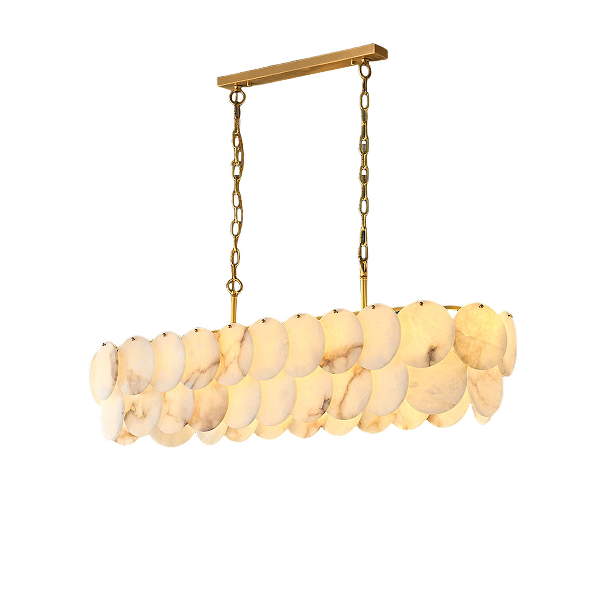 Simplicity Multi-Layer Alabaster Chandelier