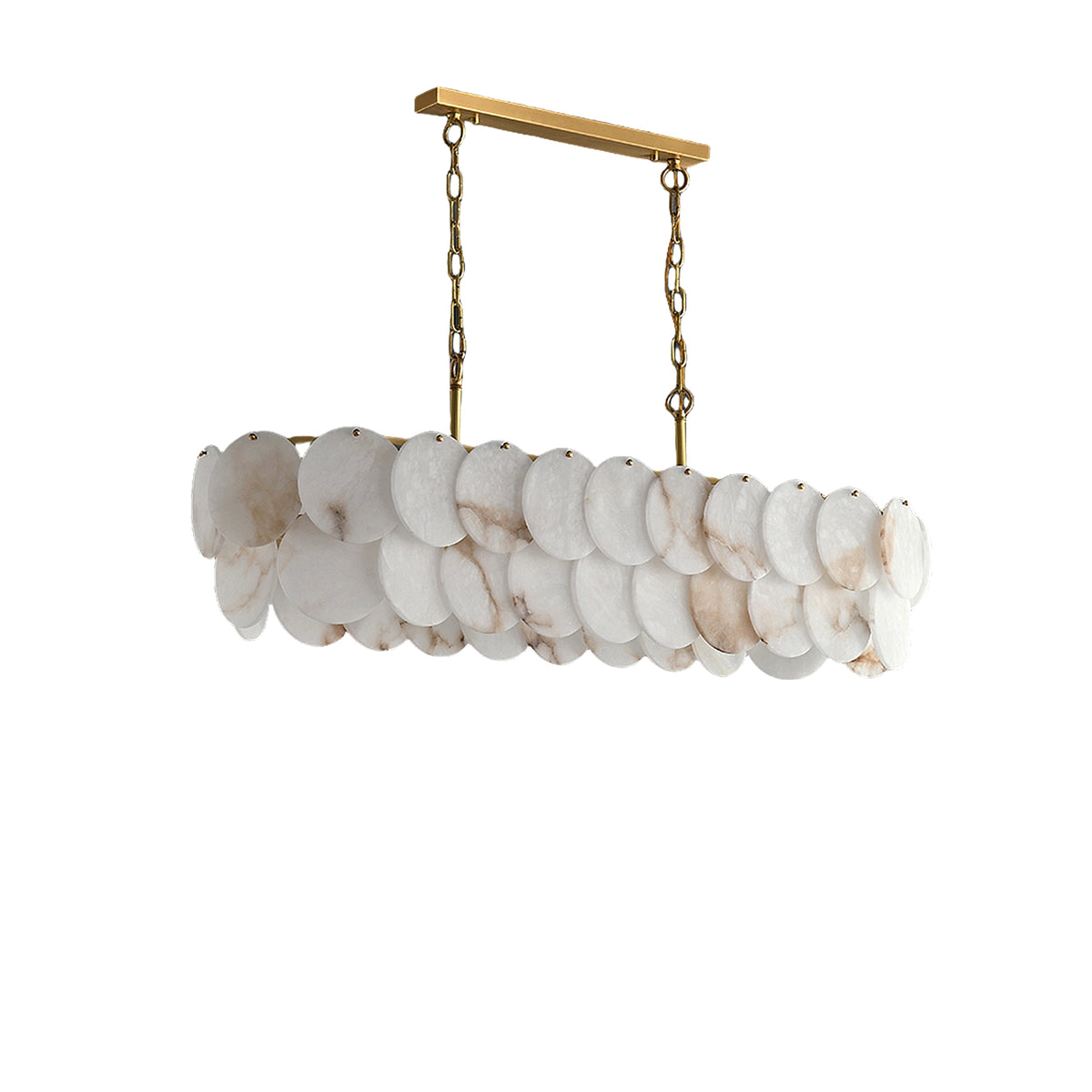Simplicity Multi-Layer Alabaster Chandelier