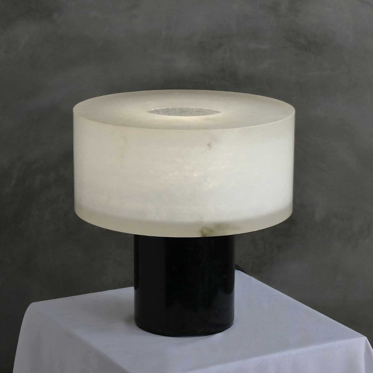 Solid Cylindrical Table Lamp