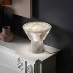 Conical Alabaster Table Lamp