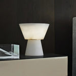 Conical Alabaster Table Lamp