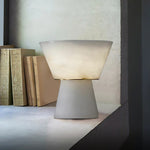 Conical Alabaster Table Lamp