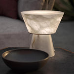 Conical Alabaster Table Lamp