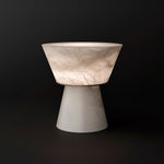 Conical Alabaster Table Lamp