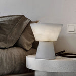 Conical Alabaster Table Lamp