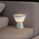 Conical Alabaster Table Lamp