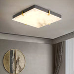 Square Alabaster Ceiling Light