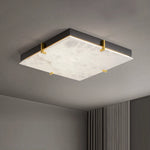 Square Alabaster Ceiling Light