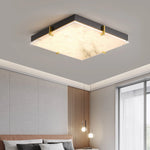 Square Alabaster Ceiling Light