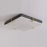 Square Alabaster Ceiling Light