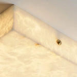 Square Flushmount Alabaster Ceiling Light