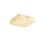Square Flushmount Alabaster Ceiling Light