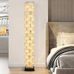 Stacked Alabaster Floor Lamp
