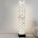 Stacked Alabaster Floor Lamp