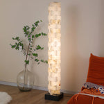 Stacked Alabaster Floor Lamp