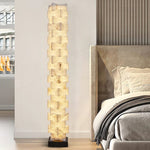 Stacked Alabaster Floor Lamp