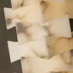 Stacked Alabaster Floor Lamp