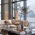 Stacked Alabaster Floor Lamp