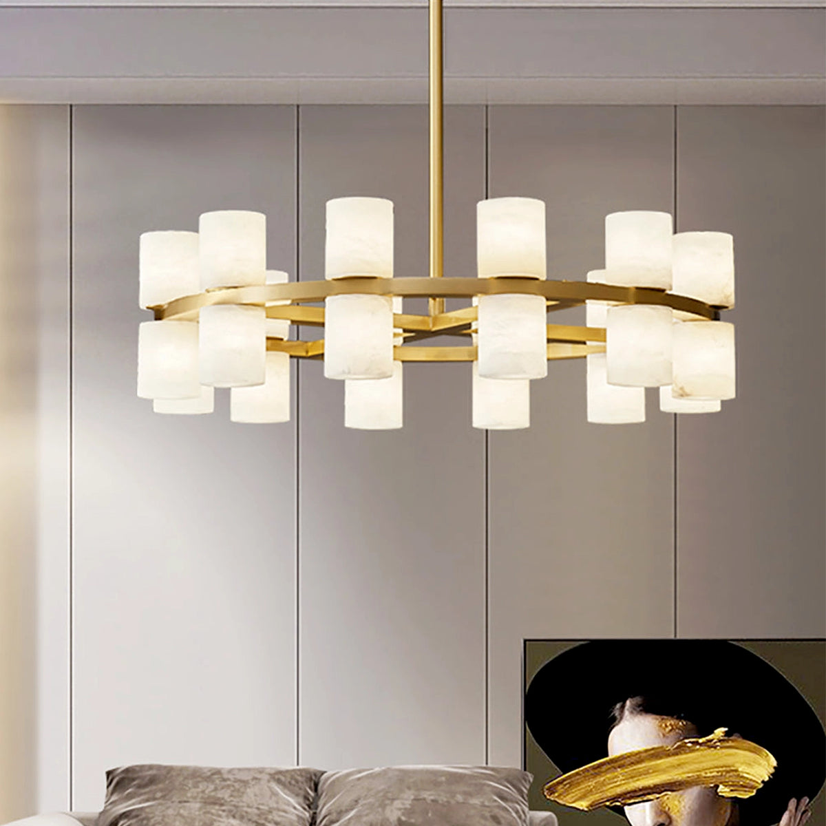 Tabitha AlabasterChandelier