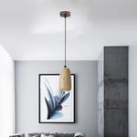 Textured Travertine Pendant Light