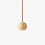 Textured Travertine Pendant Light