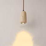 Textured Travertine Pendant Light