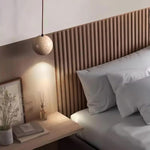 Textured Travertine Pendant Light