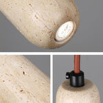 Textured Travertine Pendant Light